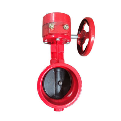 Gas Media Soft Seal Clamp Type D381X-16Q Turbine Groove Butterfly Valve for Industrial