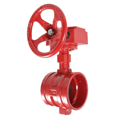 DN50-DN200 XD381X-16Q Hand Wheel Groove Butterfly Valves with Diaphragm Structure