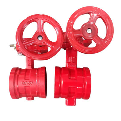 DN50-DN200 XD381X-16Q Hand Wheel Groove Butterfly Valves with Diaphragm Structure